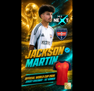 🏆 Jackson Martin: 1st Winner of the Official World Cup 2026 Jersey Giveaway ⚽